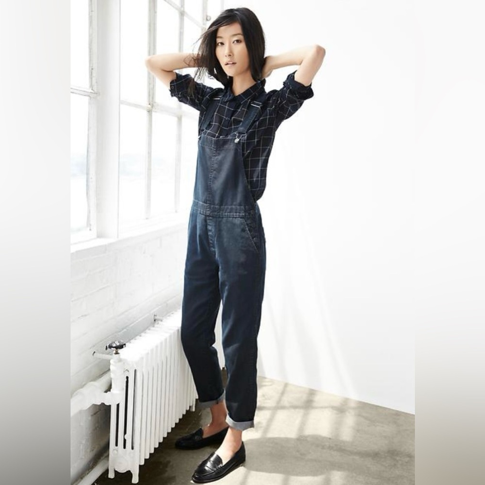 GAP 1969 Dark Blue Women's Thin Denim Overalls